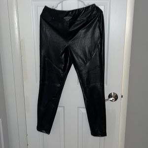Pleather pants